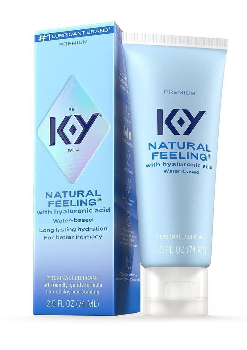 K-Y Hydrate Natural Feeling Moisturizing Water Based Lubricant with Hyaluronic Acid