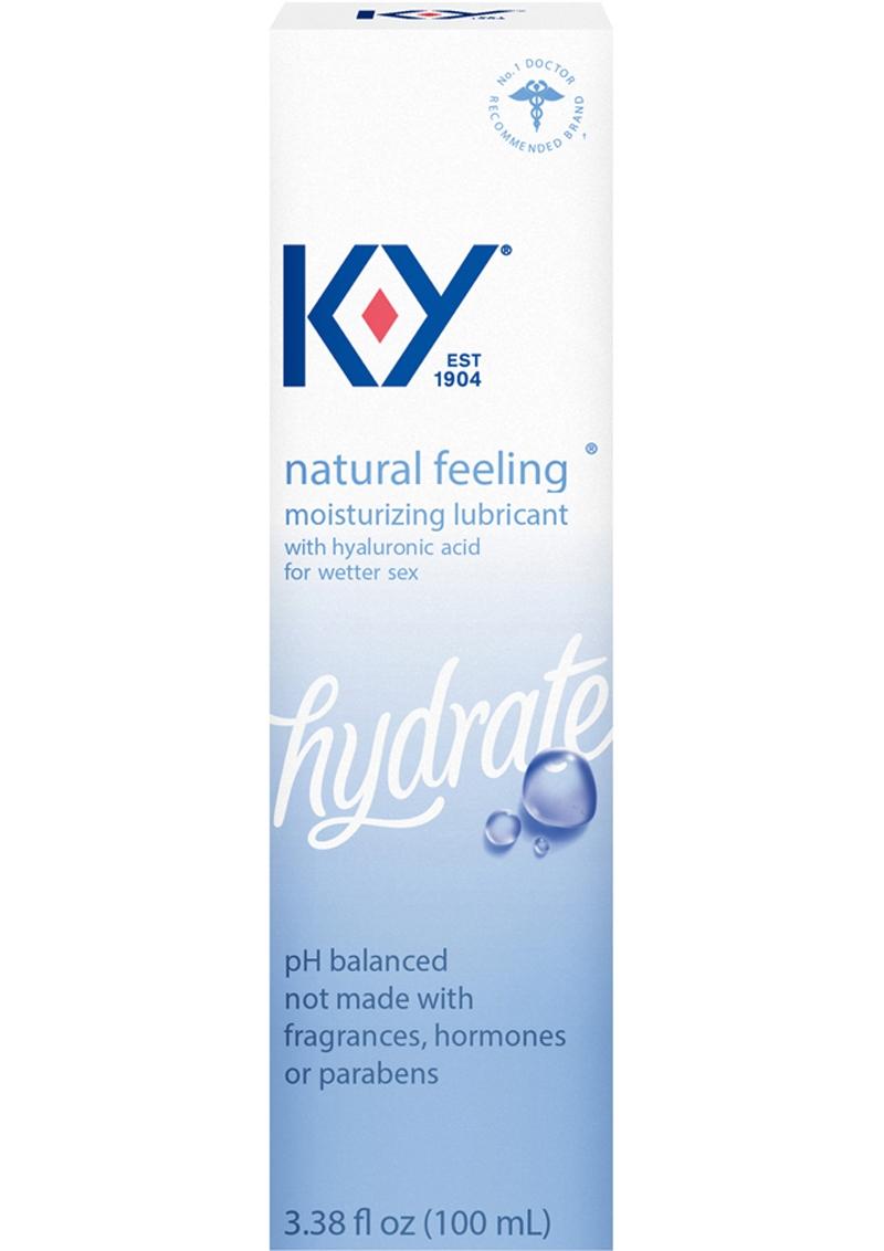 K-Y Hydrate Natural Feeling Moisturizing Lubricant with Hyaluronic Acid
