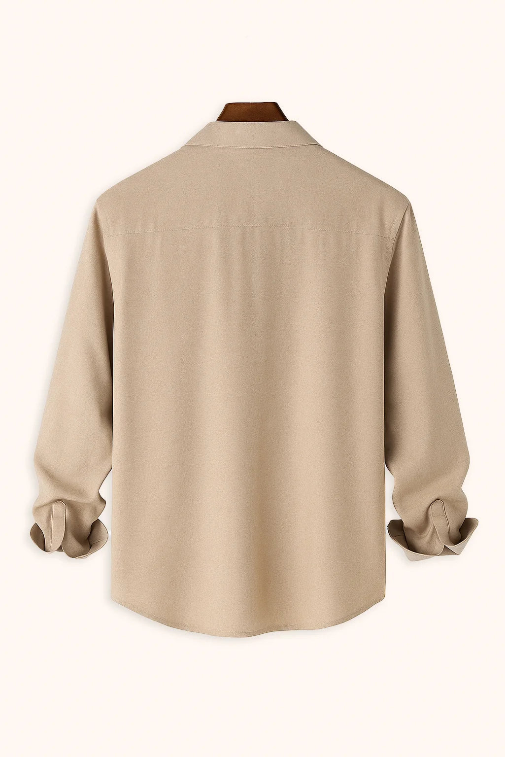 Men's Khaki Color Premium Full Sleeve Shirt