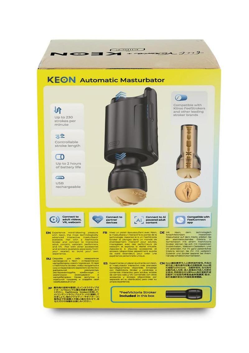 Kiiroo Keon Wifi and Feel Victoria Interactive Masturbator Combo Set - Pussy