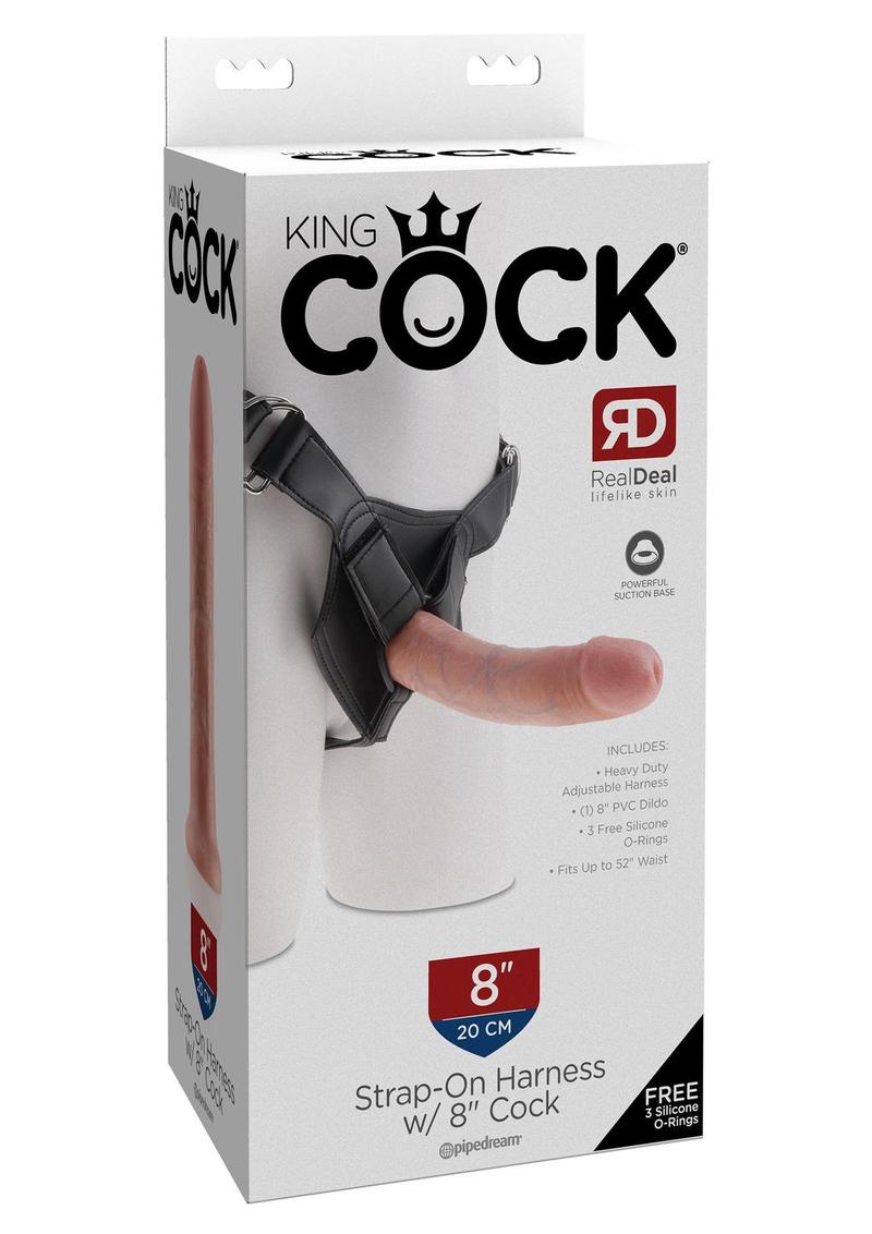 King Cock Strap-On Harness with Dildo