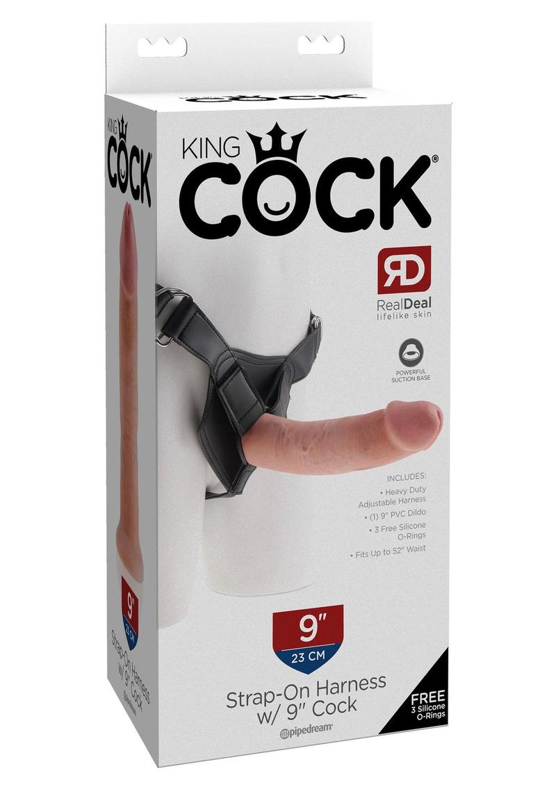 King Cock Strap-On Harness with Dildo