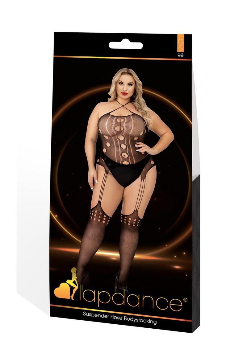 Lapdance Lingerie Suspender Hose Bodystocking - Queen Size