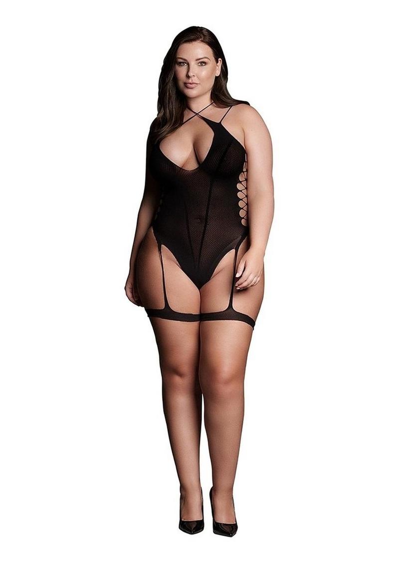 Le Desir Shade Metis Xvi Body with Garter and Crossed Neckline