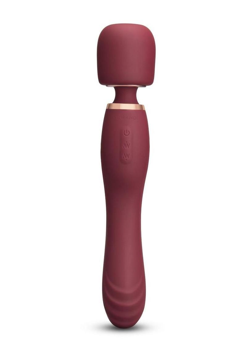 Le Wand Flat Top Fusion G Rechargeable Silicone Vibrator - Ruby