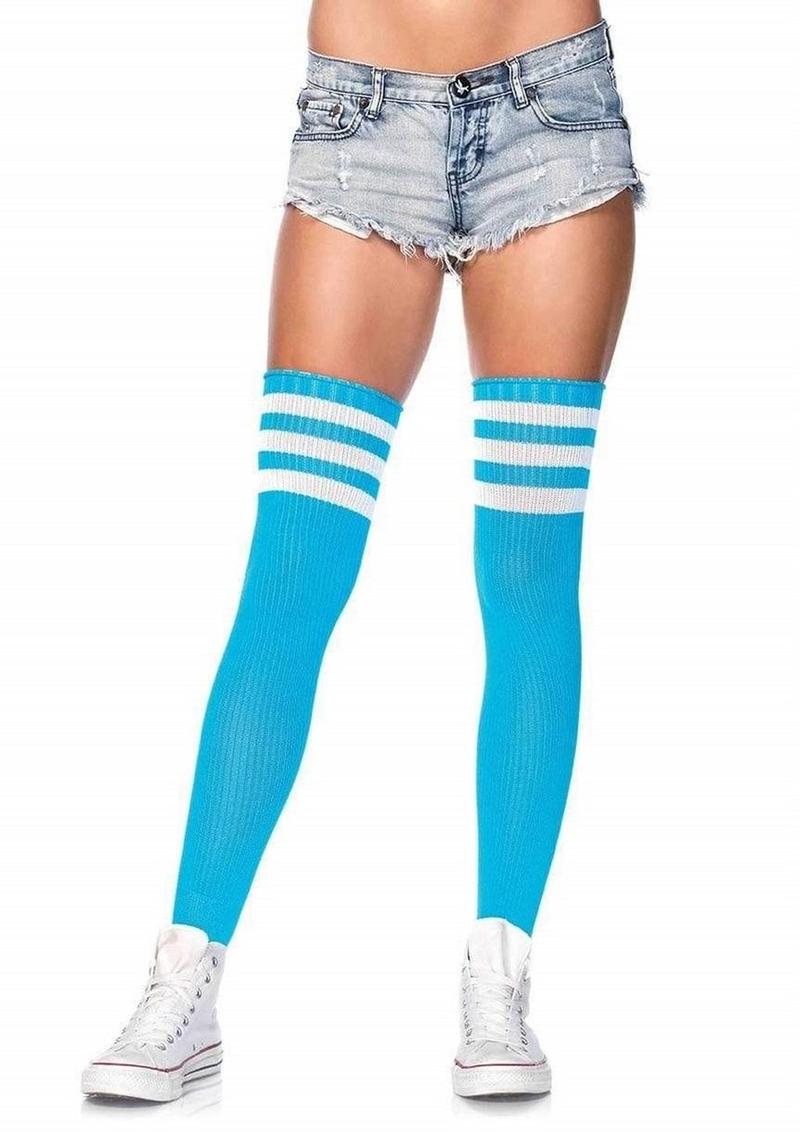 Leg Avenue Athlete Thigh High with 3 Stripe Top