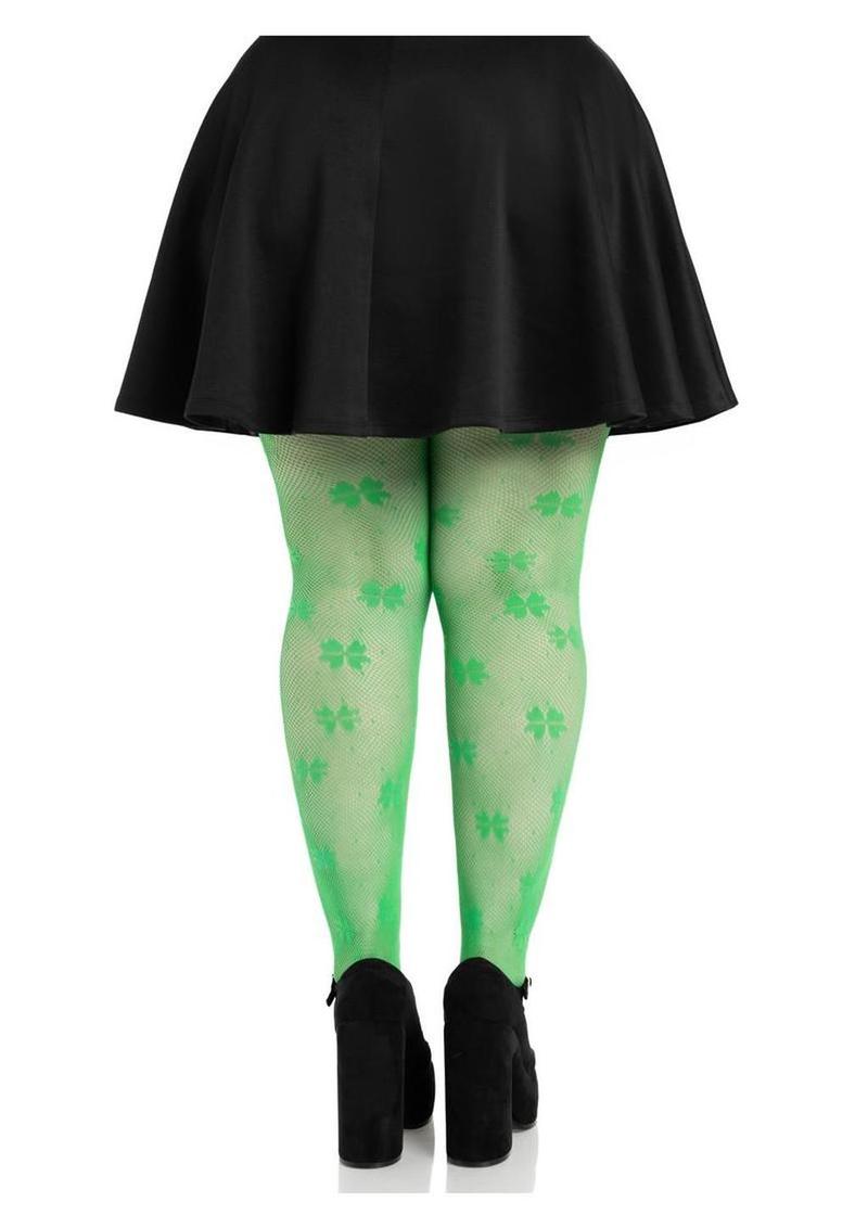 Leg Avenue Clover Net Tights - 1x/2x