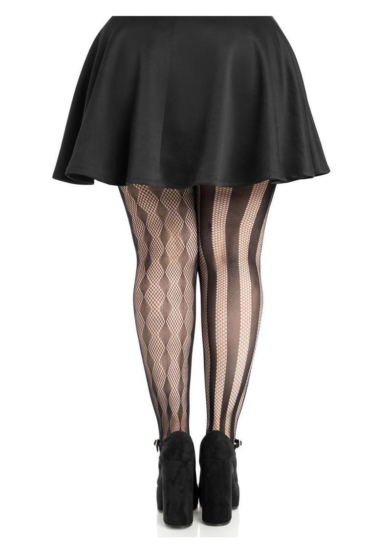 Leg Avenue Harlequin Net Tights - 1x/2x