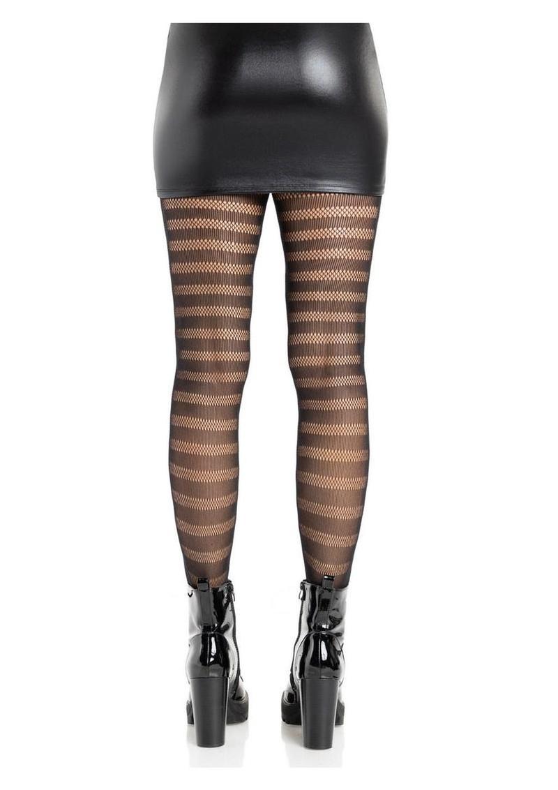 Leg Avenue Horizontal Striped Net Tights
