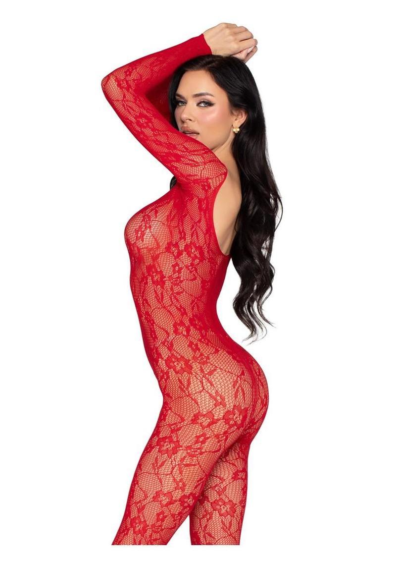 Leg Avenue Lace Lingerie Jumpsuit - Os
