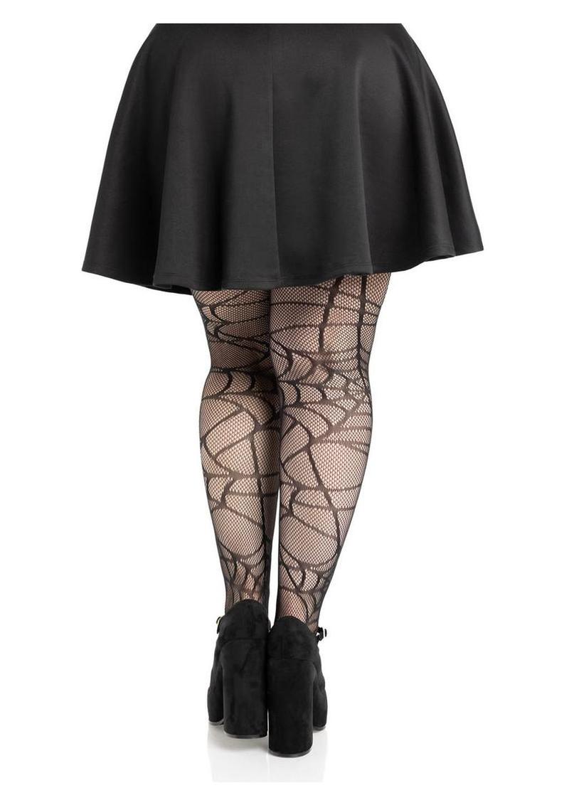 Leg Avenue Spiderweb Net Tights - 1x/2x