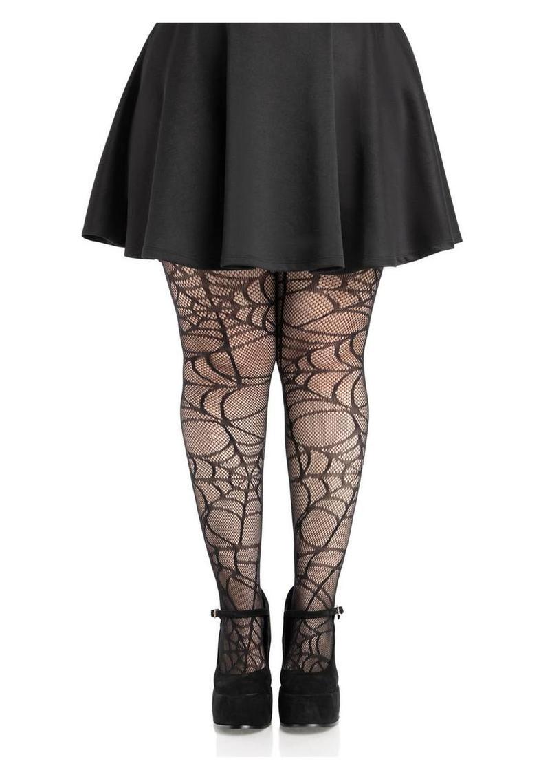 Leg Avenue Spiderweb Net Tights - 1x/2x