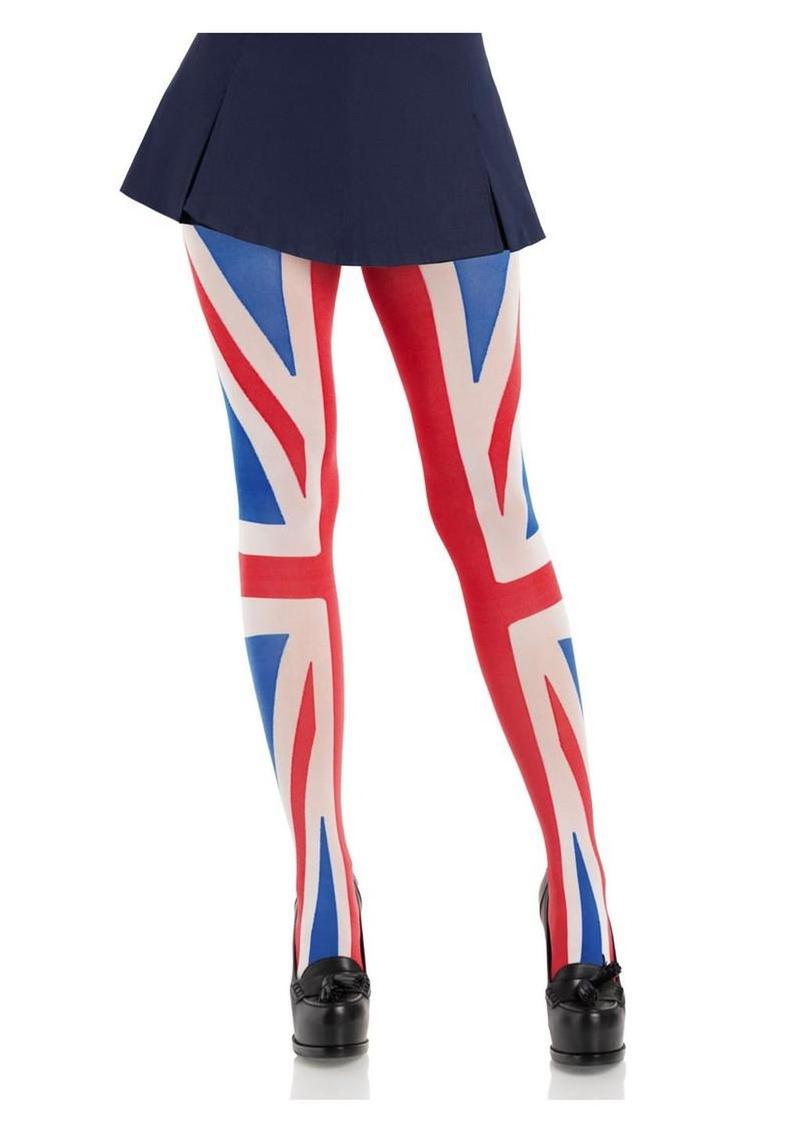 Leg Avenue Union Jack Opaque Tights
