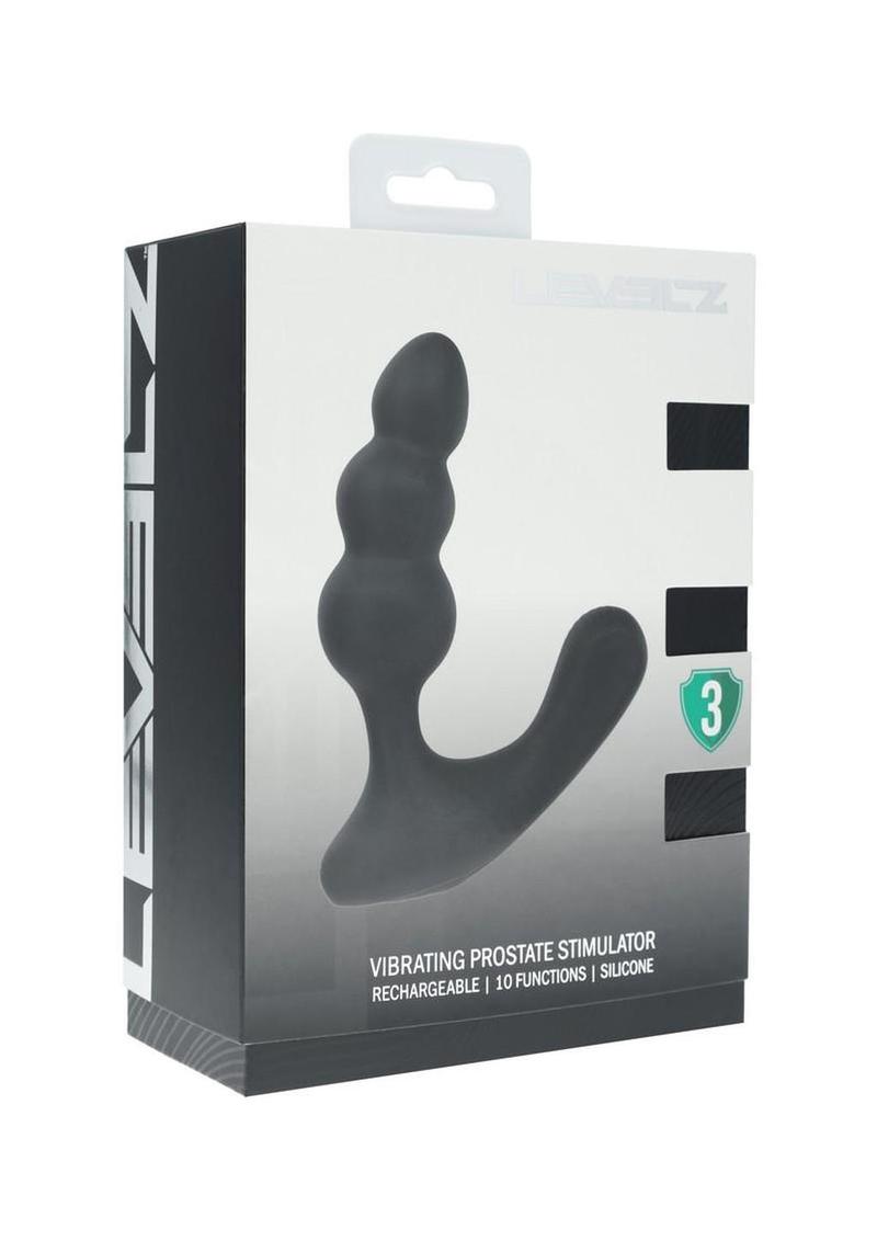 Levelz Beaded Vibrating Silicone Rechargeable Prostate Stimulator