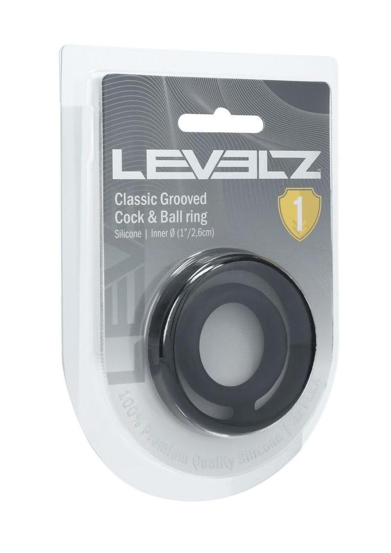 Levelz Classic Grooved Silicone Cock and Ball Ring