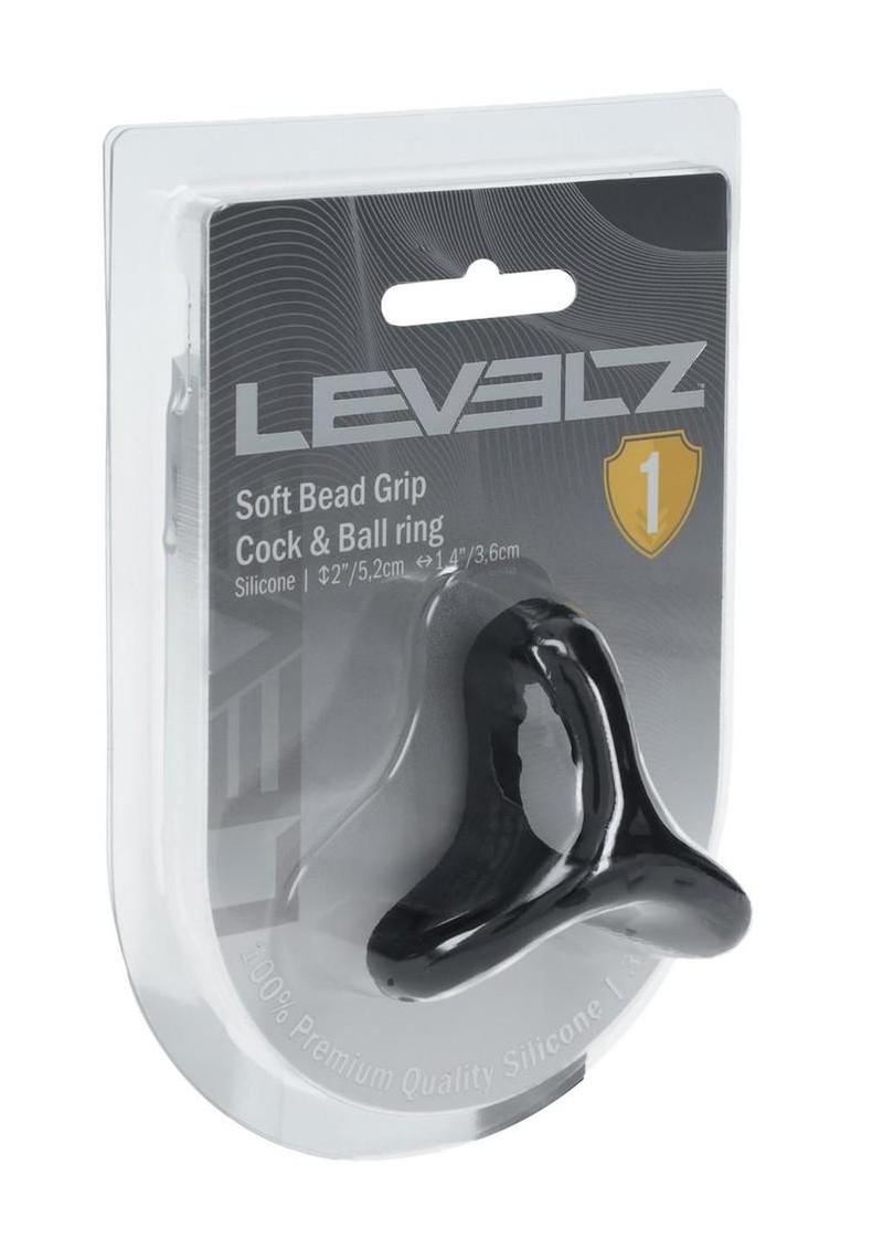 Levelz Soft Bead Grip Silicone Cock and Ball Ring