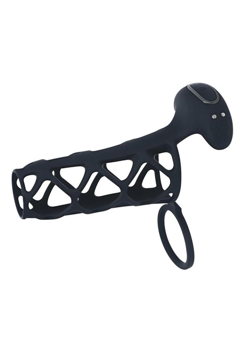 Levelz Vibrating Silicone Rechargeable Cock Cage and Ball Ring