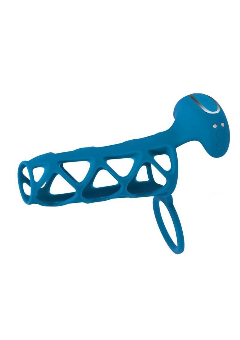 Levelz Vibrating Silicone Rechargeable Cock Cage and Ball Ring