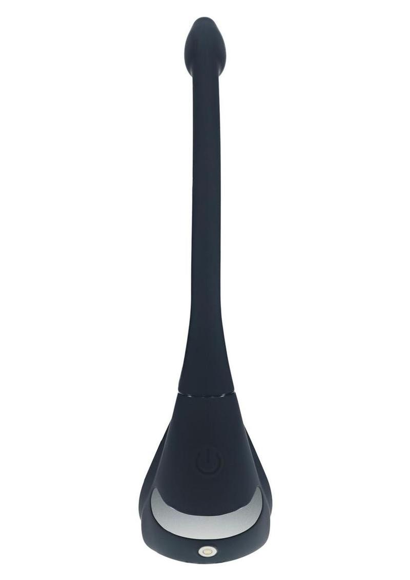 Levelz Vibrating Silicone Rechargeable Tri O Cock Ring with Prostate Stimulator and Remote Control