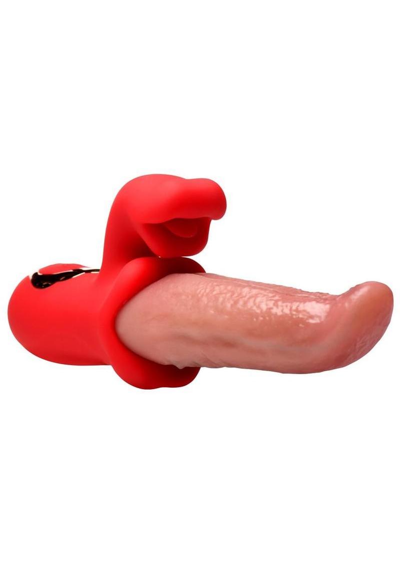 Lickgasm Deep Licker Rechargeable Silicone Vibrator with Clitoral Stimulator