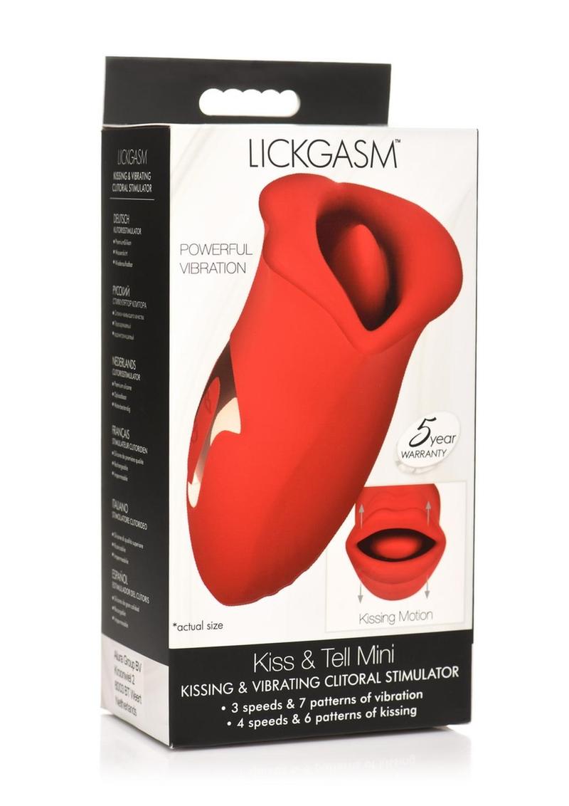 Lickgasm Kiss and Tell Mini Kissing Vibrating Rechargeable Silicone Clitoral Stimulator