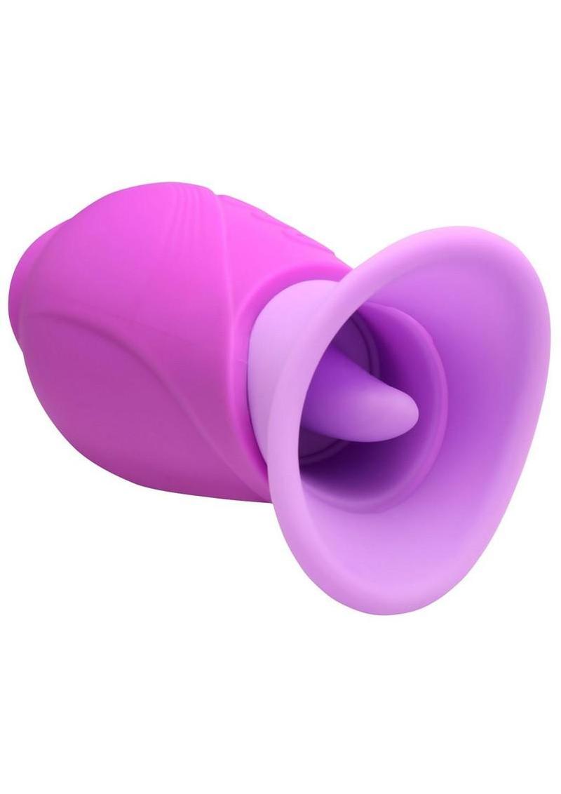 Lickgasm Licking Violet Sucking Licking Rechargeable Silicone Vibrator