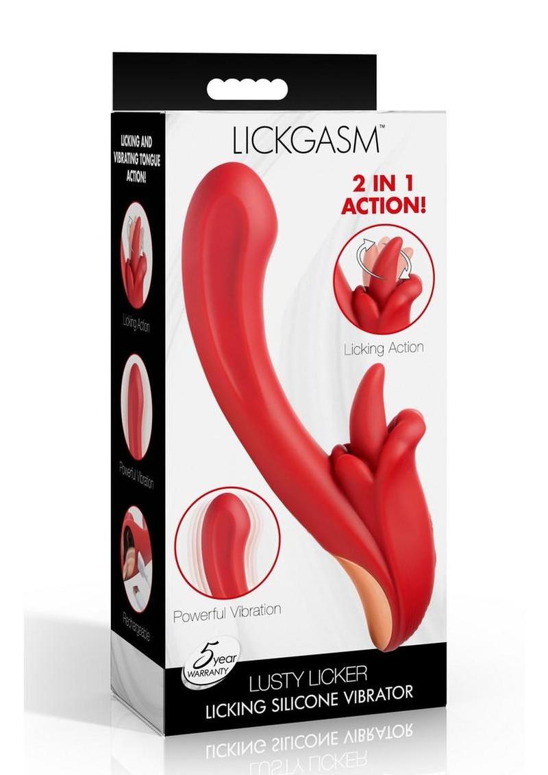 Lickgasm Lusty Licker Licking Rechargeable Silicone Vibrator