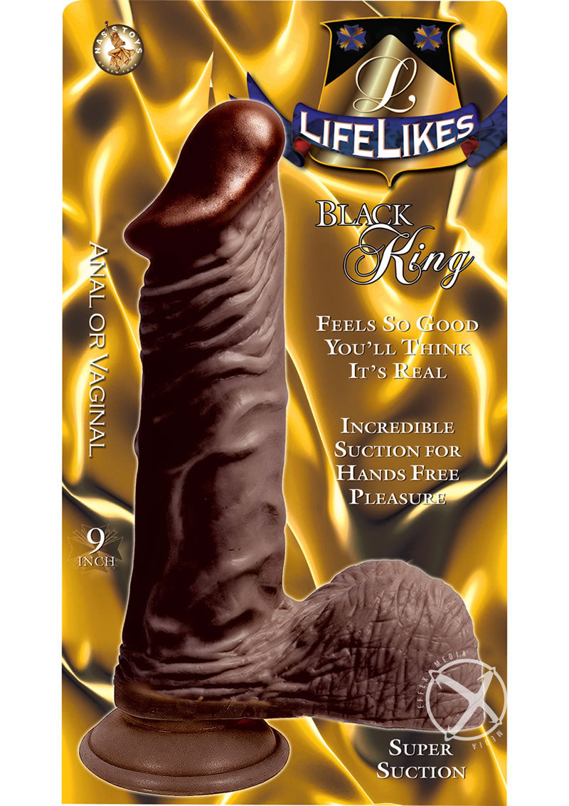 Lifelikes Black King Dildo