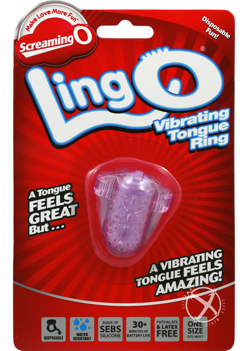 Ling O Vibrating Tongue Ring Silicone Waterproof