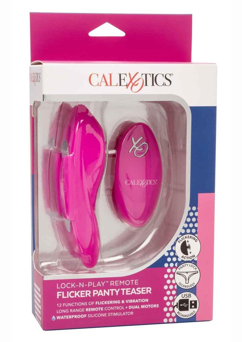 Lock-N-Play Remote Flicker Rechargeable Silicone Panty Teaser Panty Vibe