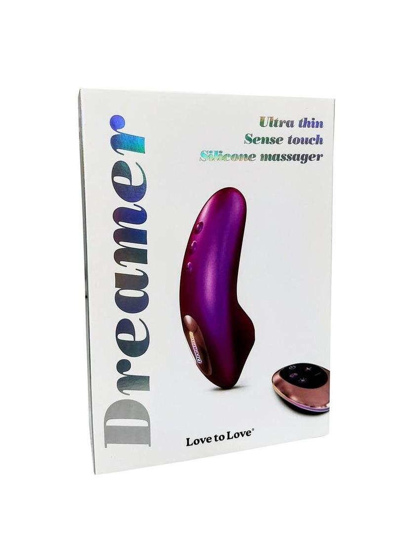 Love to Love Dreamer Silicone Rechargeable Sense Touch Vibrator with Remote - Iridescent