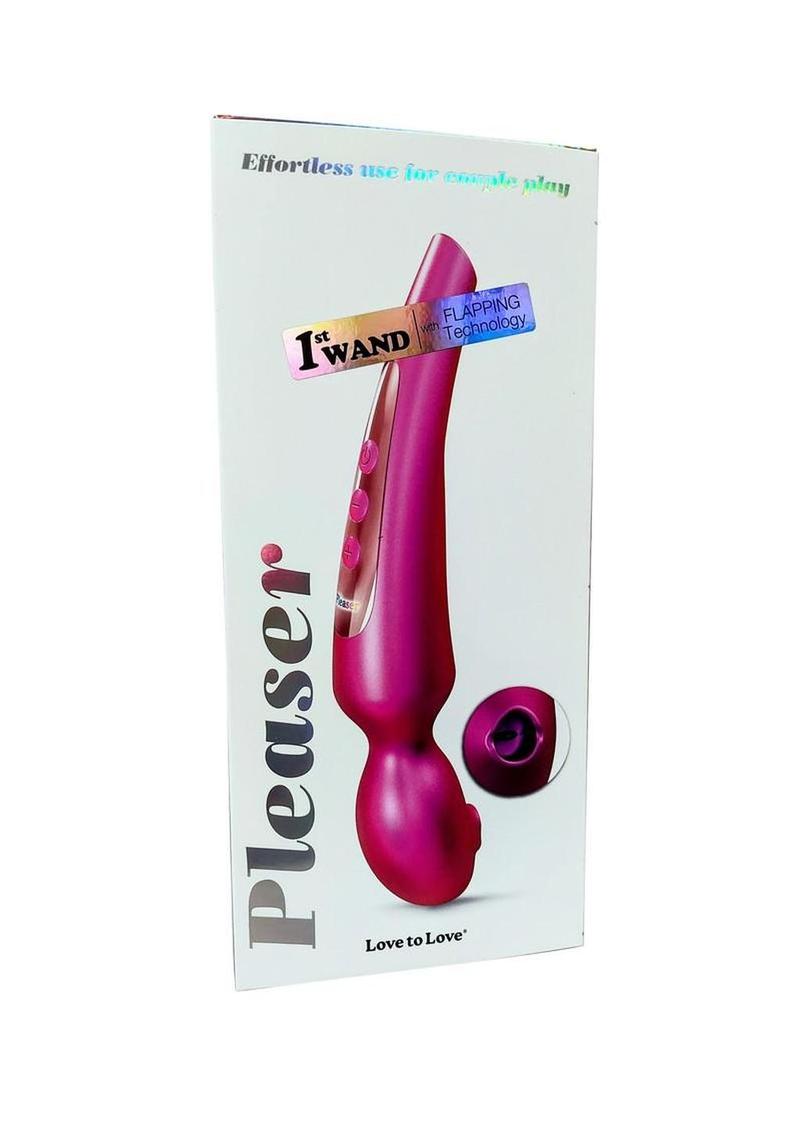 Love to Love Pleaser Silicone Rechargeable Clitoral Stimulator - Iridescent