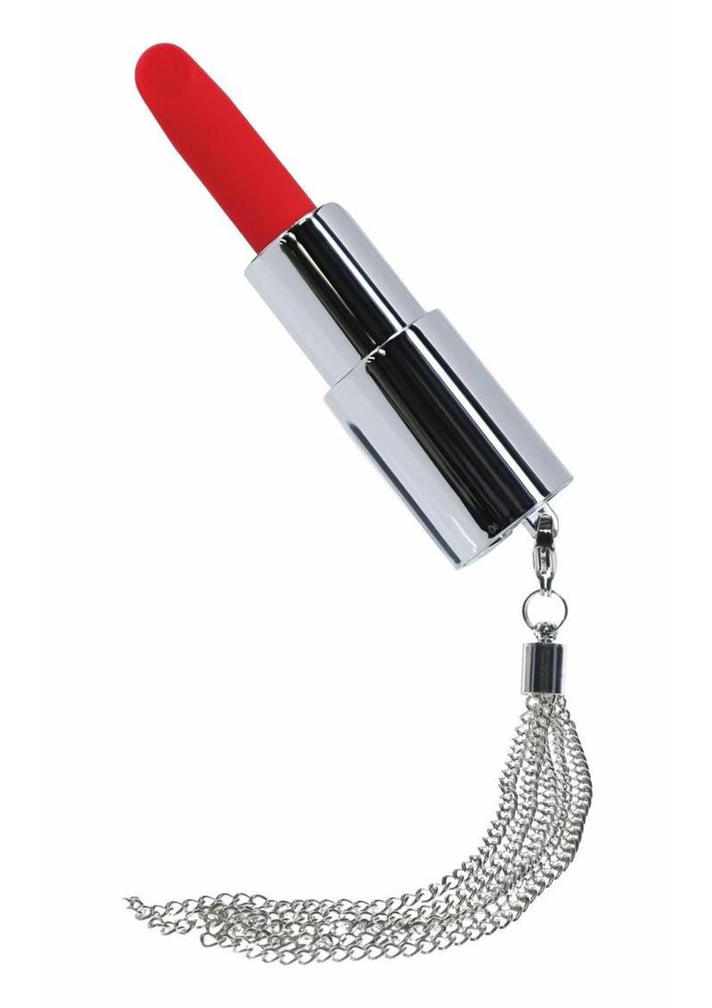 Loveline Candy Lipstick Rechargeable Silicone Vibrator with Interchangeable Heads