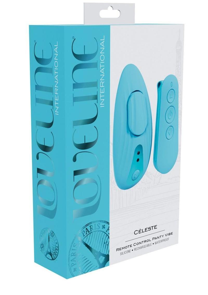 Loveline Celeste Rechargeable Silicone Panty Vibe with Remote
