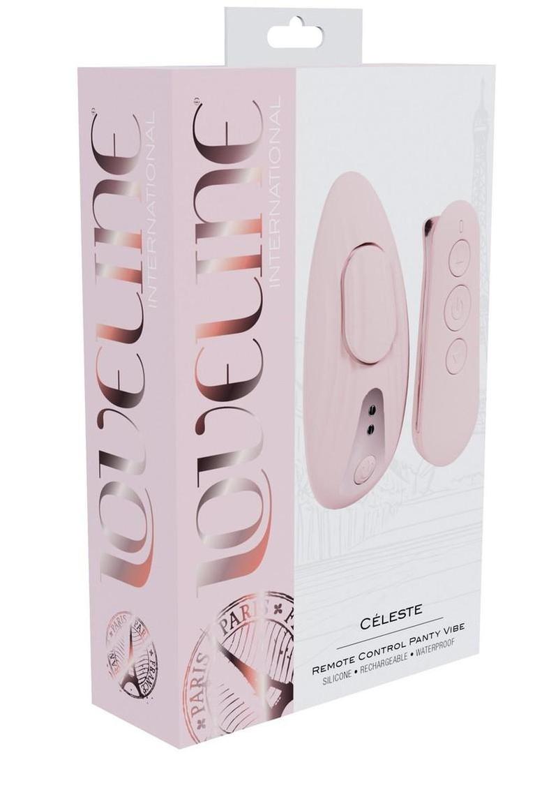 Loveline Celeste Rechargeable Silicone Panty Vibe with Remote