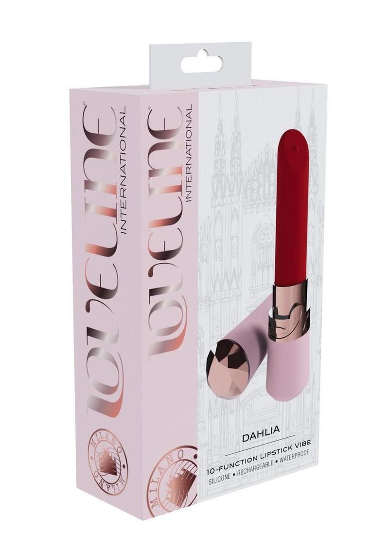 Loveline Dahlia 10 Function Silicone Lipstick Vibrator