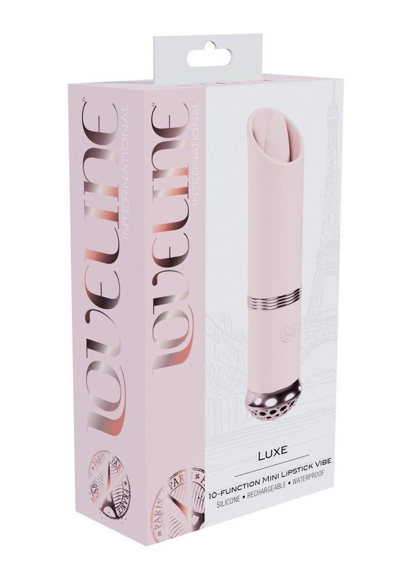 Loveline Luxe Silicone Rechargeable 10 Function Mini Lipstick Vibrator