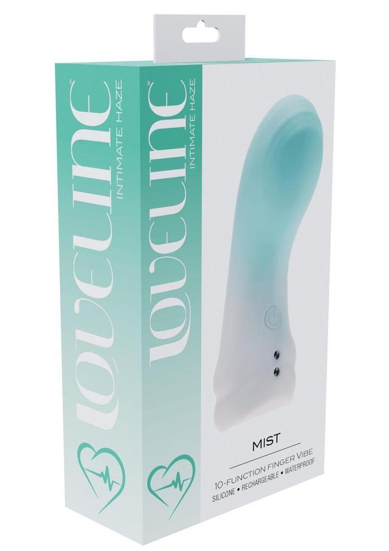 Loveline Mist 10 Function Rechargeable Silicone Finger Vibrator