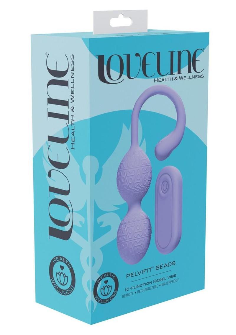 Loveline Pelvifit Beads 10 Function Vibrating Rechargeable Silicone Kegel Vibe with Remote Control