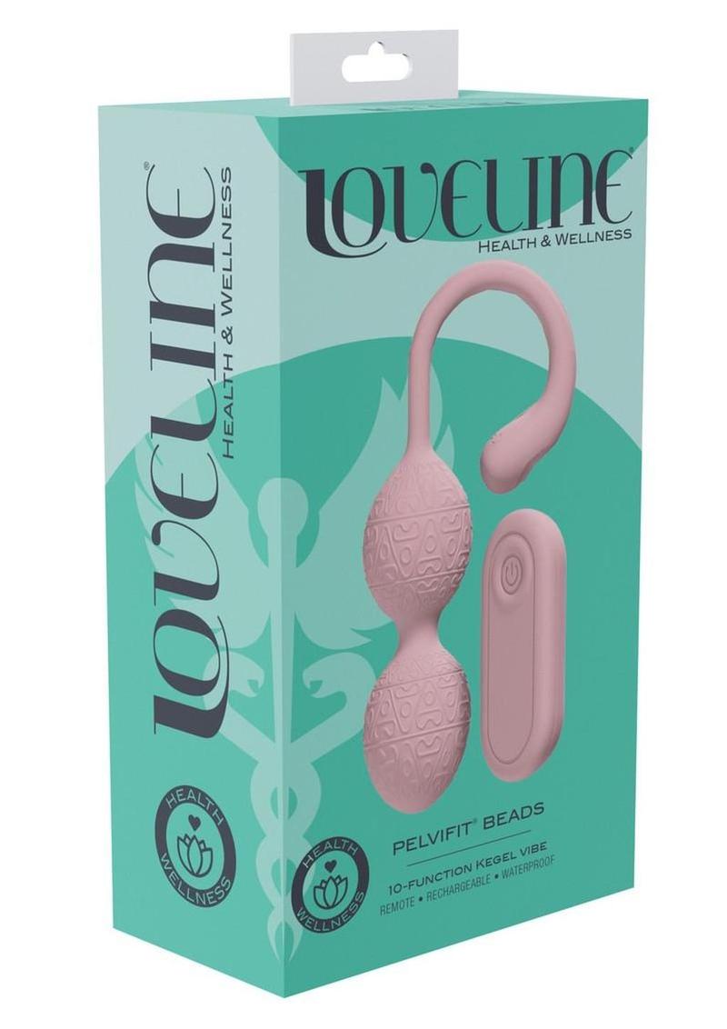 Loveline Pelvifit Beads 10 Function Vibrating Rechargeable Silicone Kegel Vibe with Remote Control
