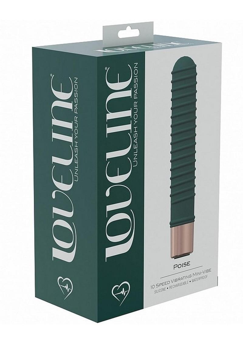 Loveline Poise Silicone Rechargeable 10 Speed Mini Vibrator - Forest