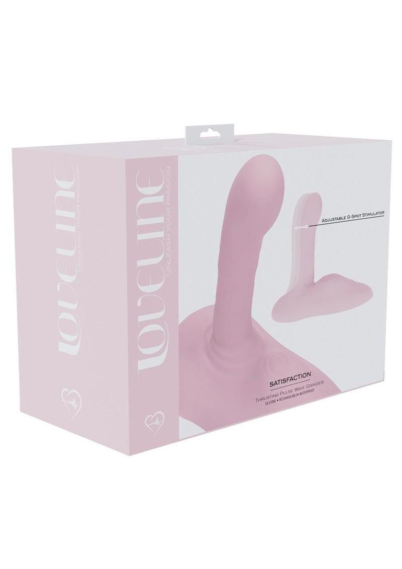 Loveline Satisfaction Grinder Silicone Rechargeable Thrusting Pulse Wave Vibrator