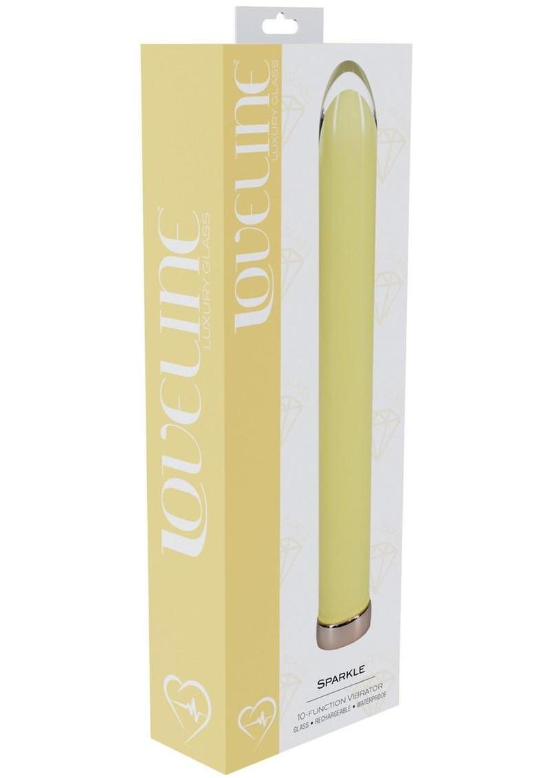 Loveline Sparkle Rechargeable 10 Function Glass Vibrator