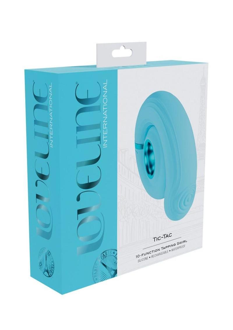 Loveline Tic-Tac Tapping Swirl Rechargeable Silicone Vibrator