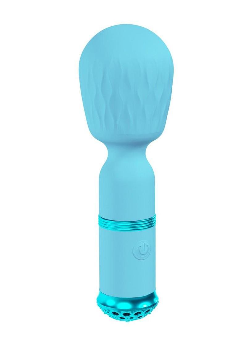 Loveline Velour 10 Function Rechargeable Silicone Mini-Wand