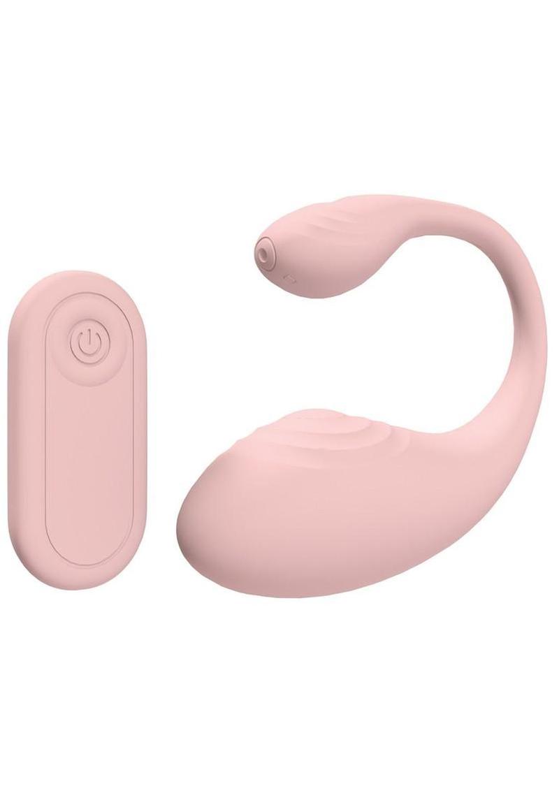 Loveline Wave C-Shape Vibe 10 Function Silicone Rechargeable Vibrator with Remote