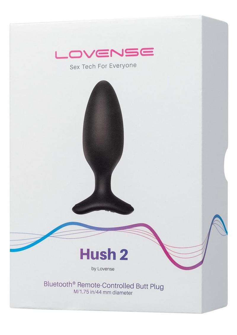 Lovense Hush 2 Rechargeable App Compatible Silicone Vibrating Anal Plug