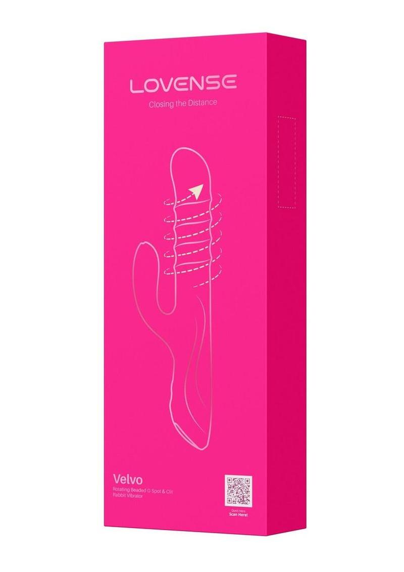Velvo Rotating Vibrating 3-In-1 Rechargeable Bluetooth App Compatible Rabbit Vibrator