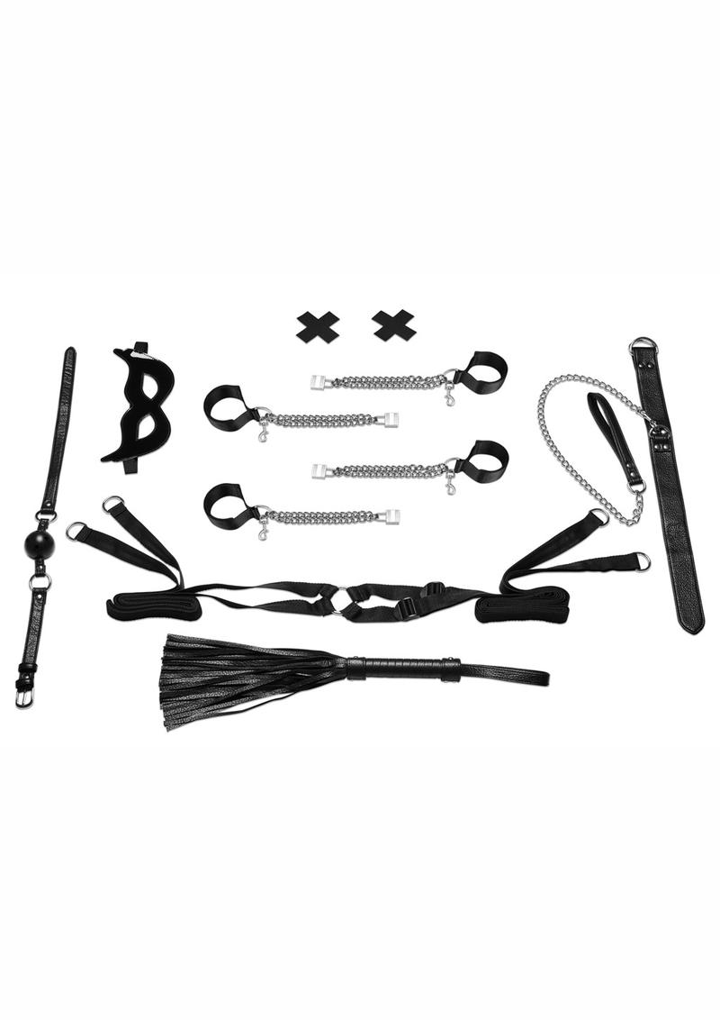 Lux Fetish All-Chained-Up Bondage Play Bedspreaders