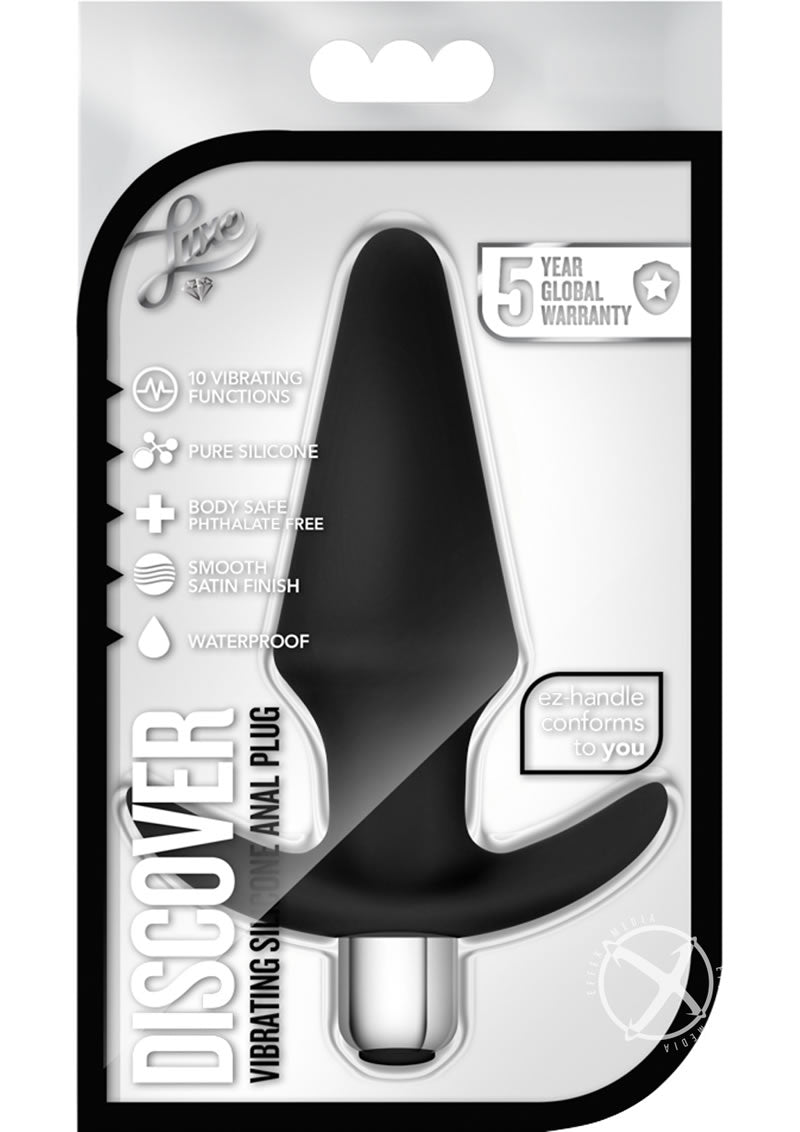 Luxe Discover Silicone Vibrator Butt Plug